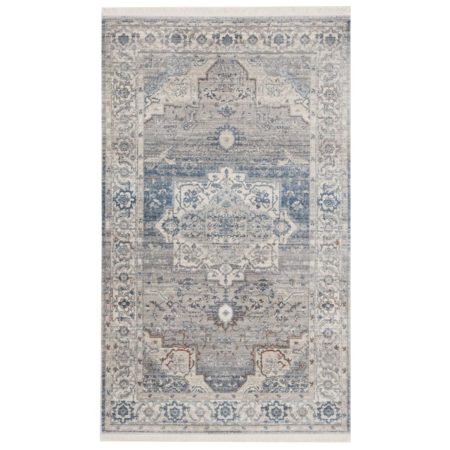 Area Rug, Persian Grey & Blue