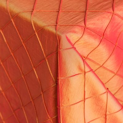 Pintuck Orange Linen