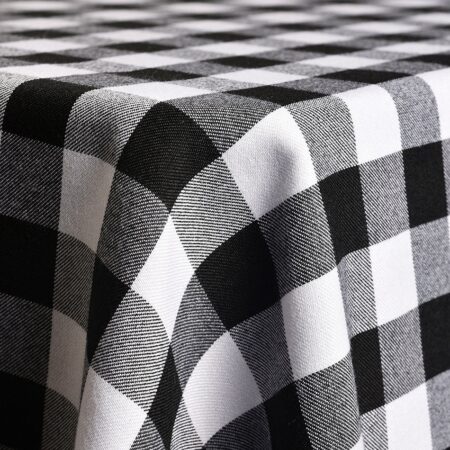 Standard Black/White Check Linen