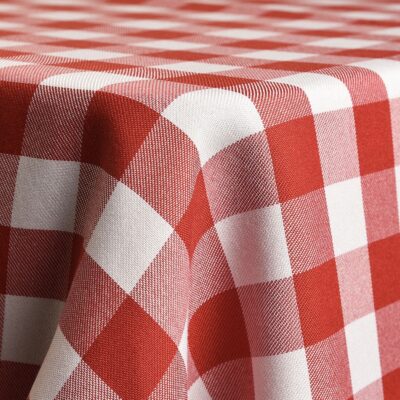 Standard Red/White Check Linen