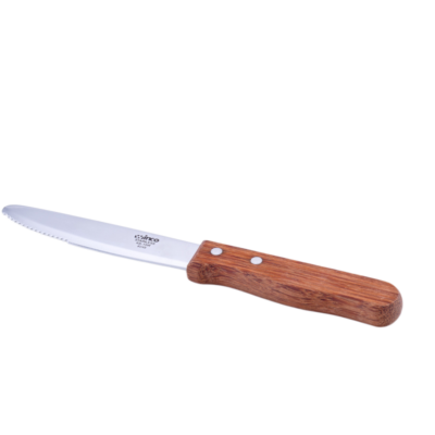 Wood Handle Steak Knife, Large