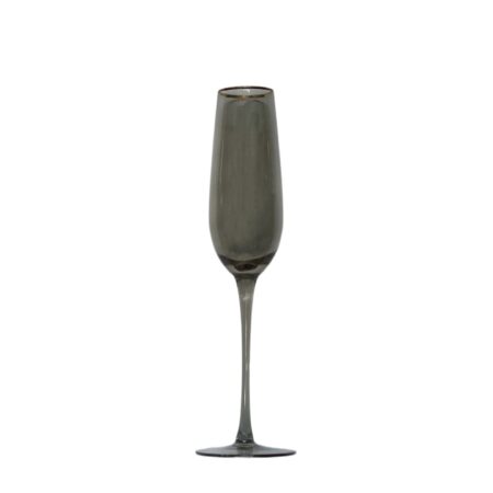 Sterling Smoke w/Gold, Champagne, 8oz