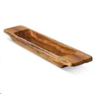 Teak Shallow Serving Bowl