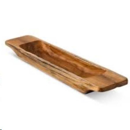 Teak Shallow Serving Bowl