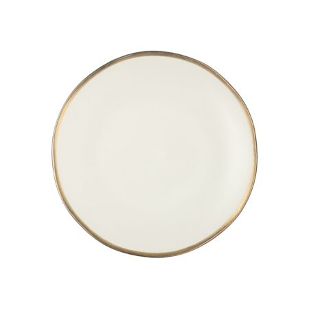 Terra Linen Gold Rim China - Image 3
