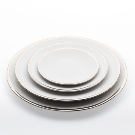 Terra Linen Gold Rim China - Image 5