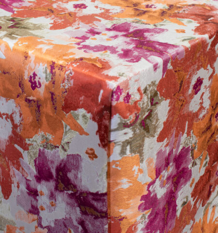 Water Lilly Crimson Linen