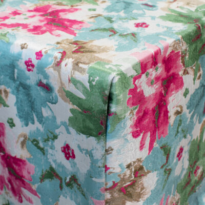 Water Lilly Fuchsia Linen
