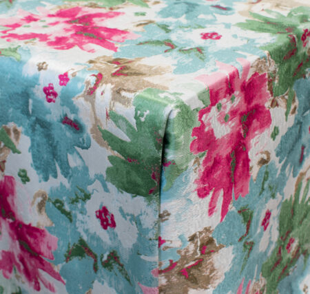 Water Lilly Fuchsia Linen