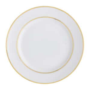 White China with Gold Rim