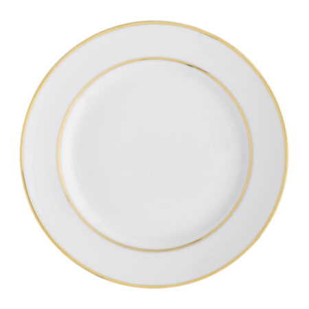 White China with Gold Rim