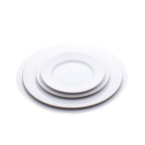 White China with Gold Rim - Image 6