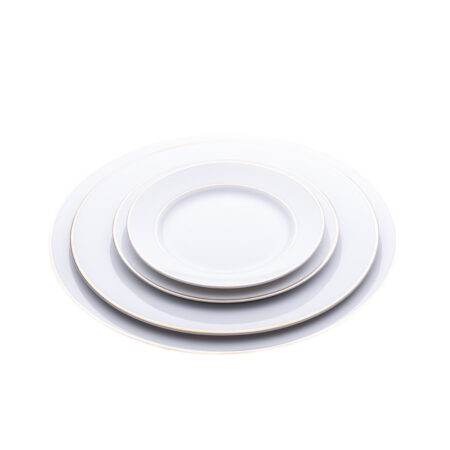 White China with Gold Rim - Image 6