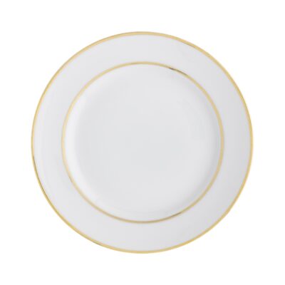 White China with Gold Rim