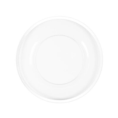 White Rim Glass Charger