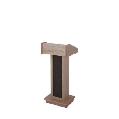 Wood Podium with Mic