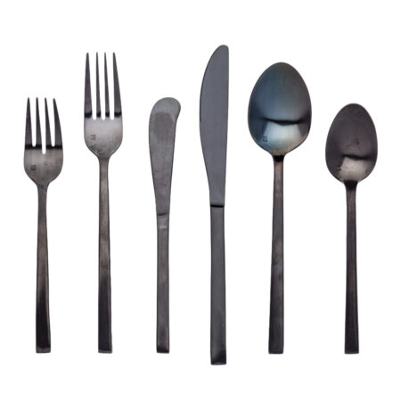 Arezzo Matte Black Flatware