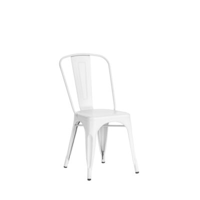 Ashton Chair, White Metal