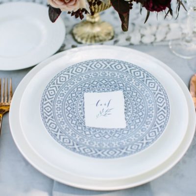 Boho Grey Plate, 8" - Image 3