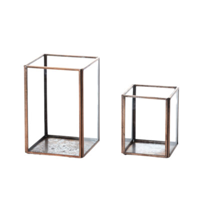 Copper, Rectangle Hurricanes/Votives