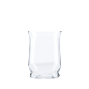 Hurricane Vases, Footed, Clear Glass - Image 3