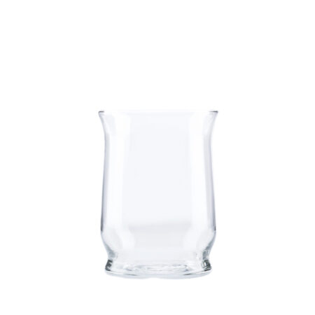 Hurricane Vases, Footed, Clear Glass - Image 3