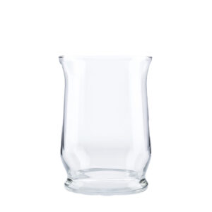Hurricane Vases, Footed, Clear Glass - Image 2