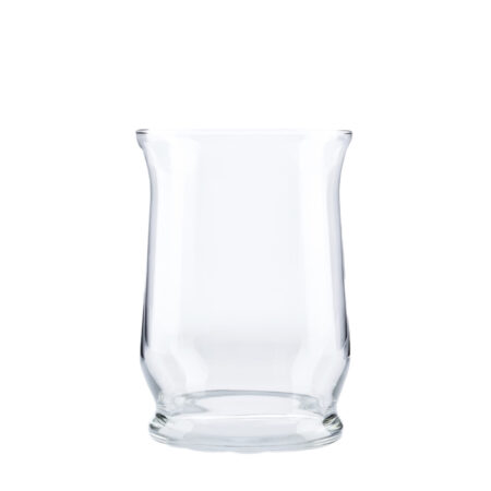 Hurricane Vases, Footed, Clear Glass - Image 2