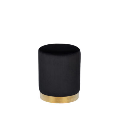 Lenox Black Ottoman