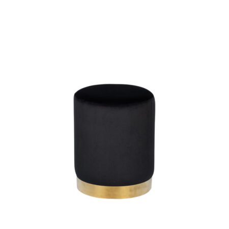 Lenox Black Ottoman
