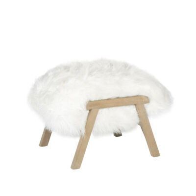 Luxe Fur Ottoman
