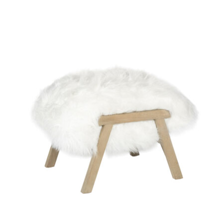 Luxe Fur Ottoman