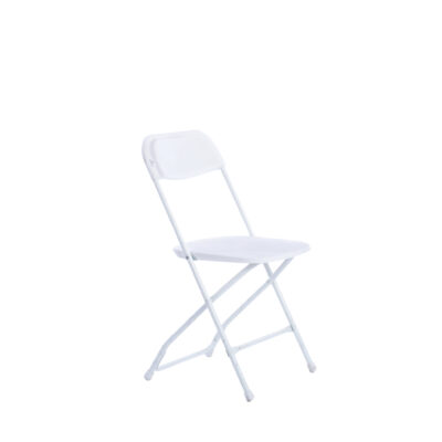White Metal Folding Chair