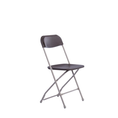 Brown Metal Folding Chair
