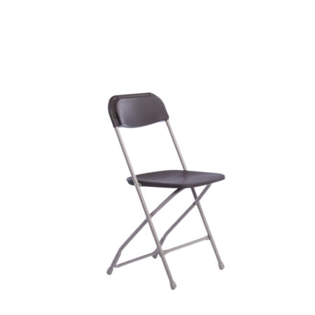Brown Metal Folding Chair