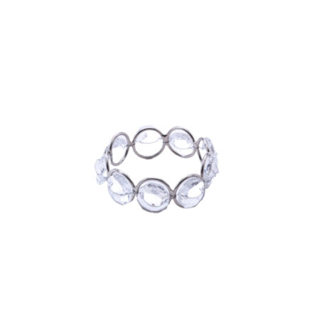 Napkin Ring, Crystal Silver Bling