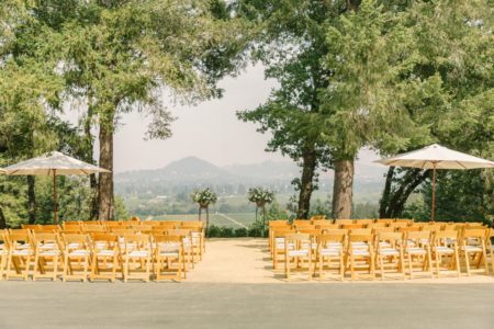 Natural Wooden Folding Chair with Ivory Padded Seat - Image 3