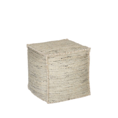 Sisal with Black Pouf