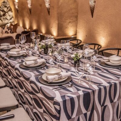 Specialty Mod Leaf Black Linen - Image 2