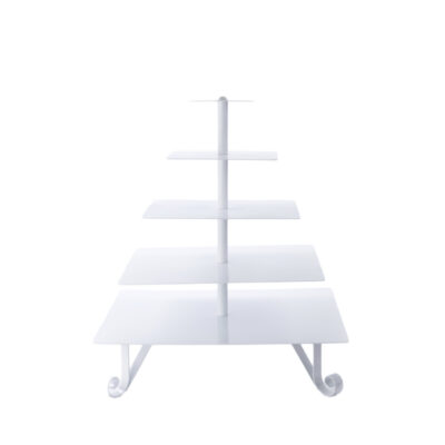 Square White Cupcake Stand (holds 100)