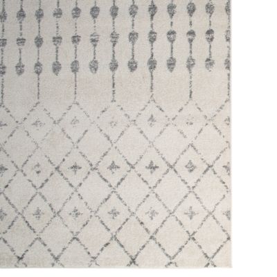 Area Rug, Trellis Cream & Grey