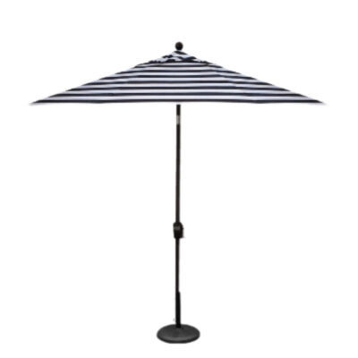 Umbrella, 9' Market, Black and White Stripe