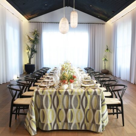 Specialty Mod Leaf Chartreuse Linen - Image 3