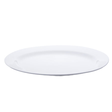 Oval White Ceramic Platter 20"x14"
