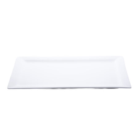 Rectangular White Ceramic Platter 9"x15"