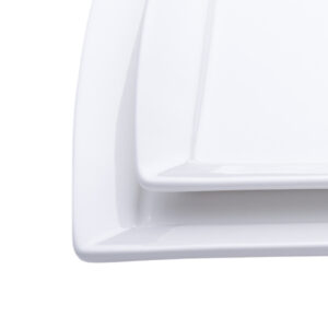 White Rectangular China / Platter 11"x5" - Image 3