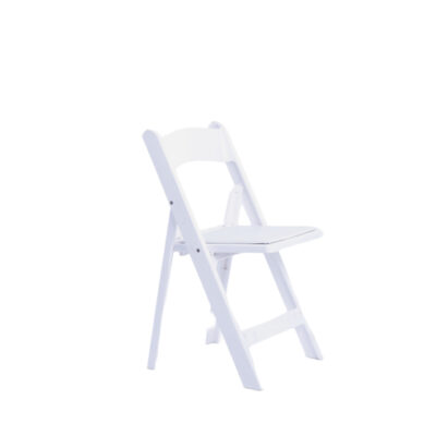 White Resin Folding Chair
