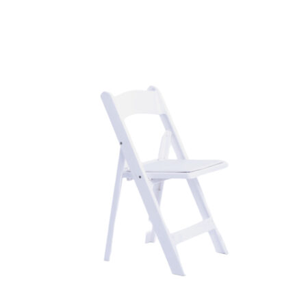 White Resin Folding Chair