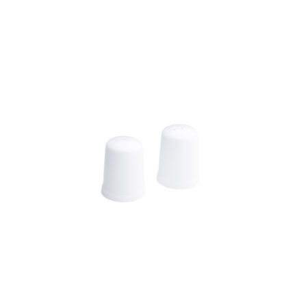 White Salt and Pepper Set